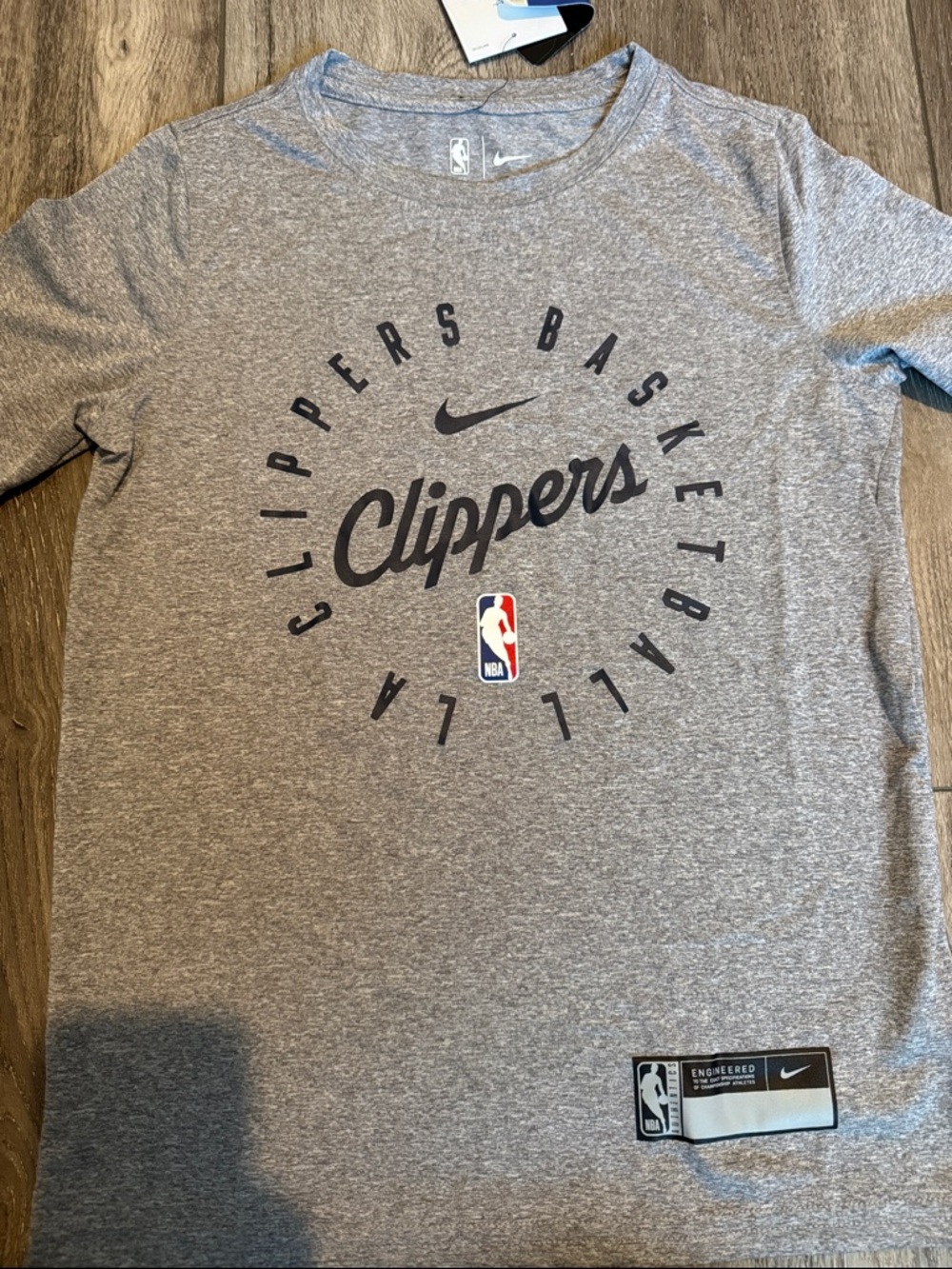 Nike Gray Los Angeles Clippers Logo Tee